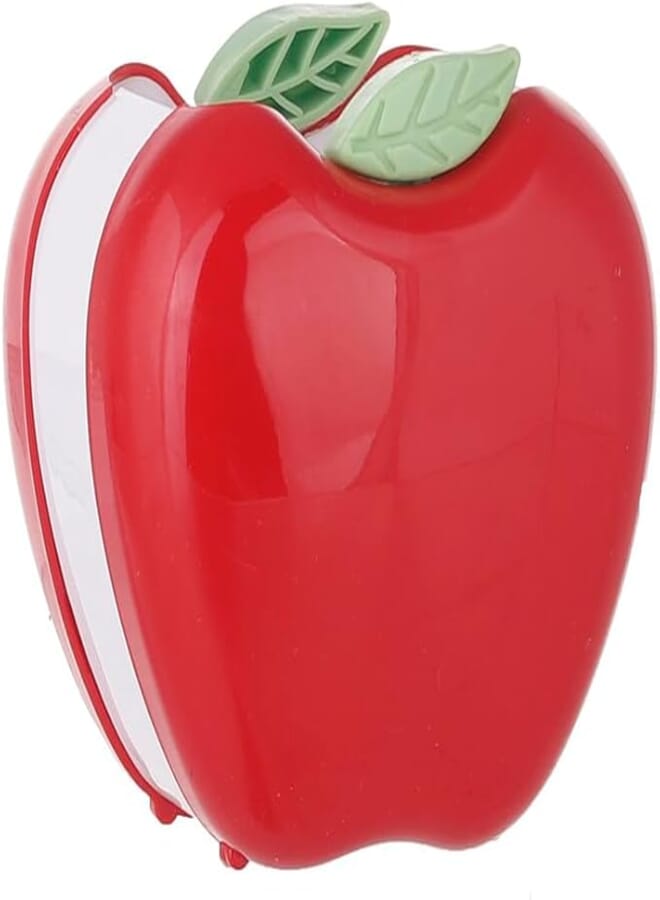 3A DG-9139 Plastic Apple Pen Holder 7X8X9 CM - White Red
